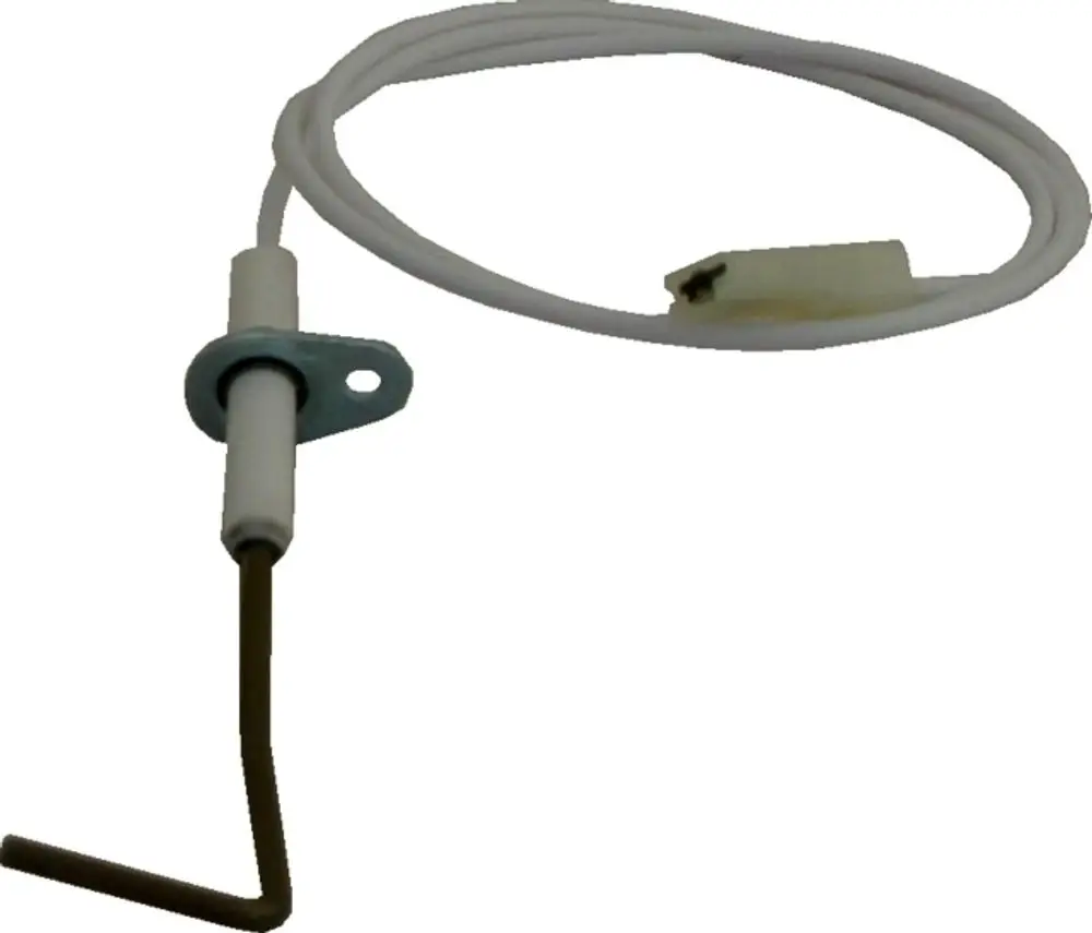 Überwachungselektrode mit einem Metallanschluss und einem Kabel, geeignet für Heizsysteme der Marke Wolf.